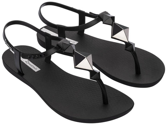 Image of Sandals. Product name - Class Fancy Women's Ipanema BLACK GRENDENE in Black colour by brand - IPANEMA