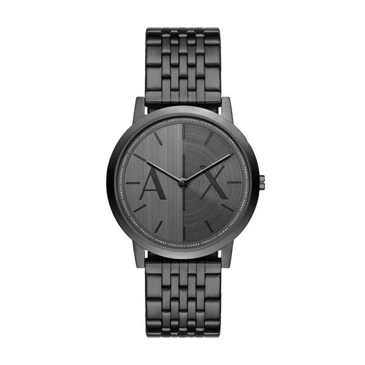 Image of Watches. Productname: Armani Exchange Two-Hand Black Stainless Steel Watch AX2872 in Watch colour by brand - Armani Exchange