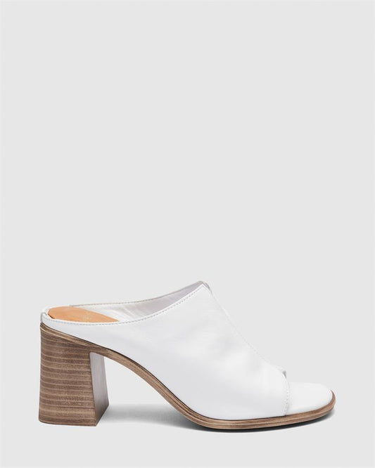 Image of Sandals. Product name - Vivien Women's Peep Toe WHITE Novo Sandals in White colour by brand - NOVO