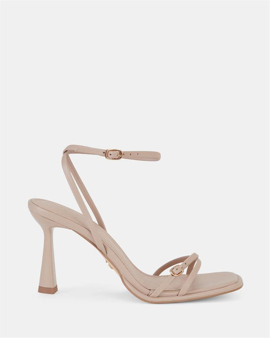 Image of Sandals. Product name - Mateo Women's Strappy High Heel NUDE Novo Sandals in Nude colour by brand - NOVO
