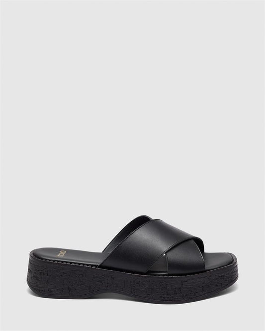 Image of Boots. Product name - Vava Women's Wedge BLACK Novo Wedges in Black colour by brand - NOVO