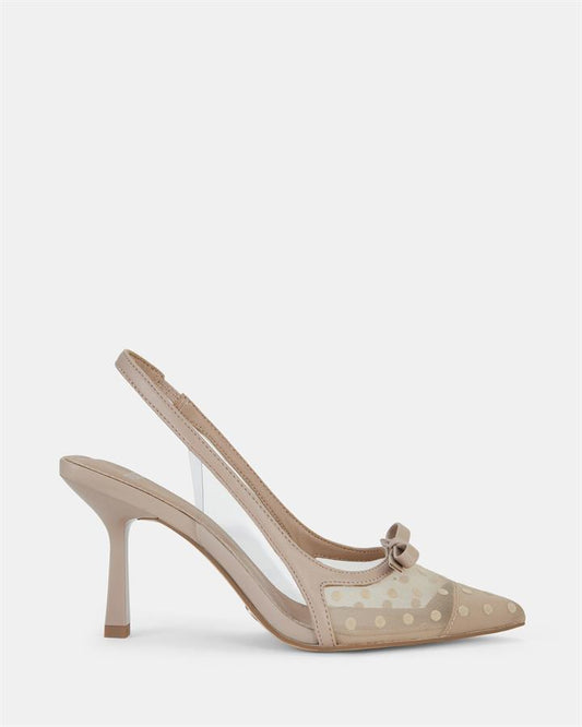Image of Shoes. Product name - Intara Women's Court High Heel NUDE Novo Court in Nude colour by brand - NOVO