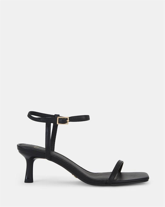 Image of Sandals. Product name - Undercover Women's Strappy Low Heel BLACK Novo Sandals in Black colour by brand - NOVO