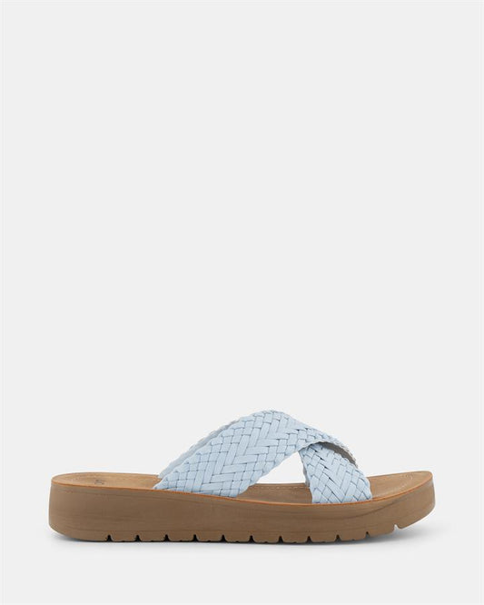 Image of Sandals. Product name - Sinta Women's Thongs SOFT BLUE Novo Thongs in Soft Blue colour by brand - NOVO