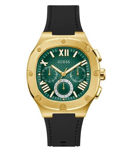 Image of Watches. Productname: Guess Headline Green and Gold Men's Watch GW0571G3 in Watch colour by brand - Guess