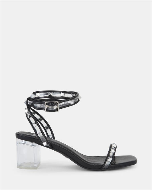 Image of Sandals. Product name - Yadnya Women's Fast Fashion BLACK Novo Sandals in Black colour by brand - NOVO