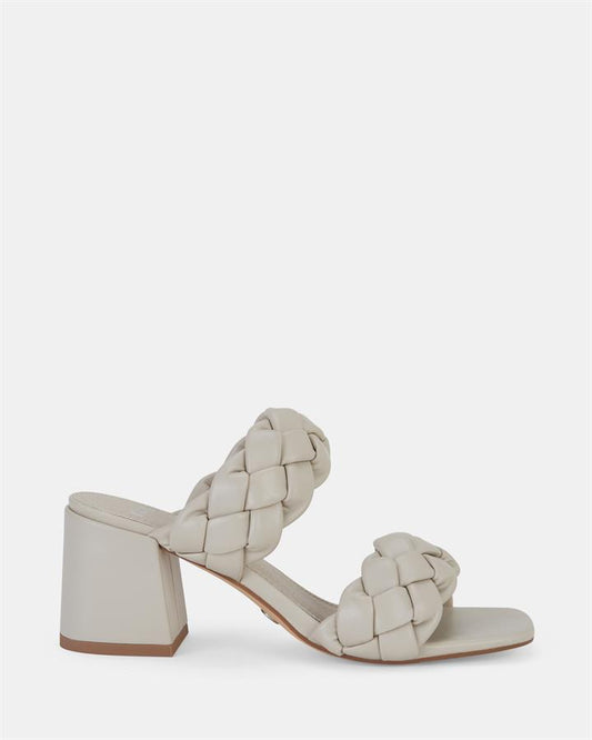 Image of Sandals. Product name - Ugandan Women's Strappy Low Heel CREAM Novo Sandals in Cream colour by brand - NOVO