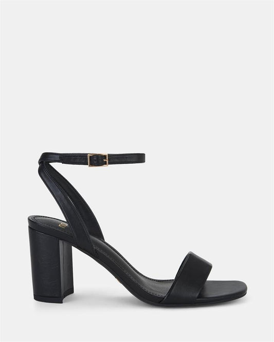 Image of Sandals. Product name - Martinez Women's Strappy High Heel BLACK Novo Sandals in Black colour by brand - NOVO