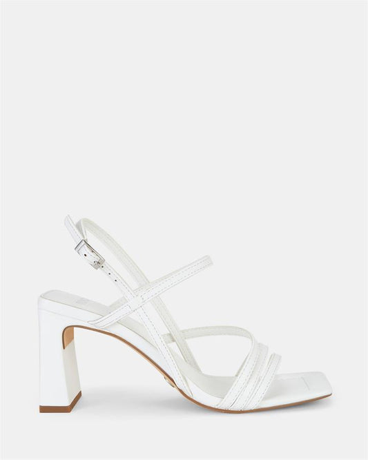 Image of Sandals. Product name - Maitai Women's Strappy High Heel WHITE Novo Sandals in White colour by brand - NOVO