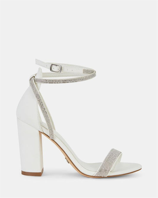 Image of Heels. Product name - Princes Women's Evening Shoes WHITE Novo Evening in White colour by brand - NOVO