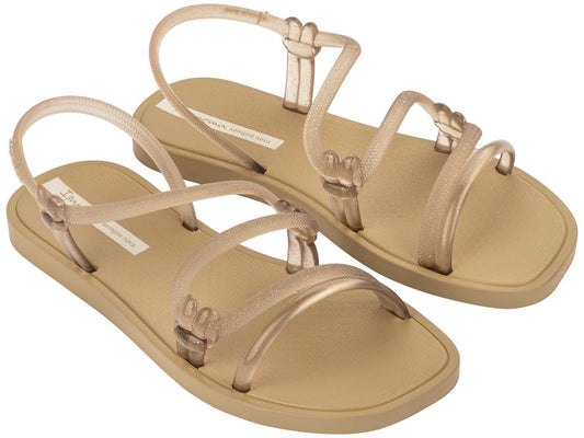 Image of Sandals. Product name - Solar Glitter Sandal Women's Ipanema BEIGE GLITTER GRENDENE in Beige Glitter colour by brand - IPANEMA