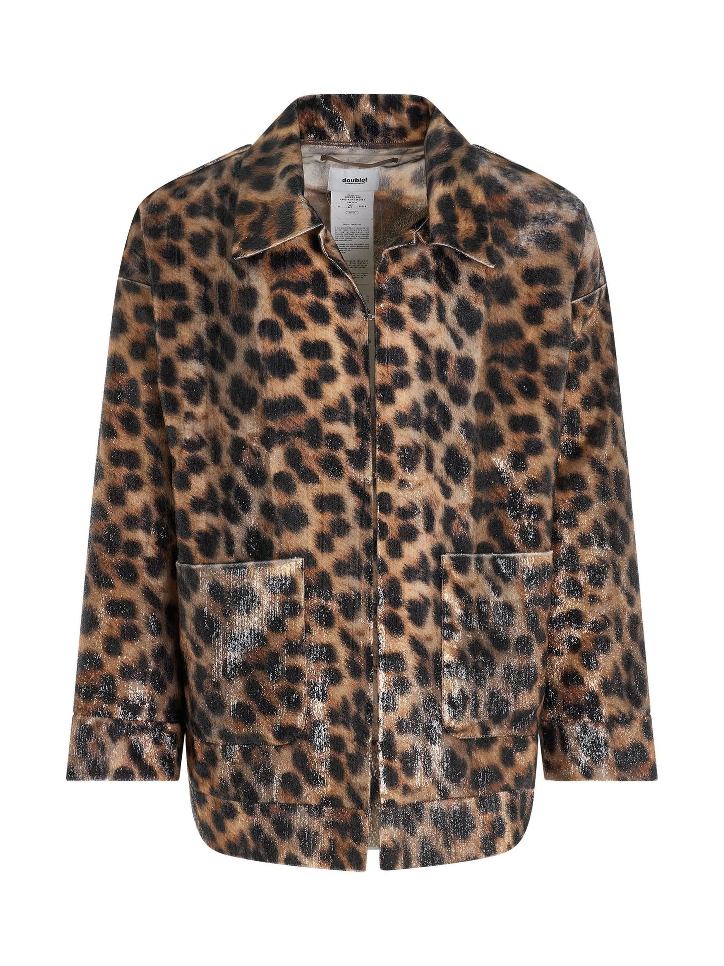 Image of Coats & Jackets. Productname: DOUBLET Summer Fur Hand-Painted Jacket in BROWN colour by brand - DOUBLET