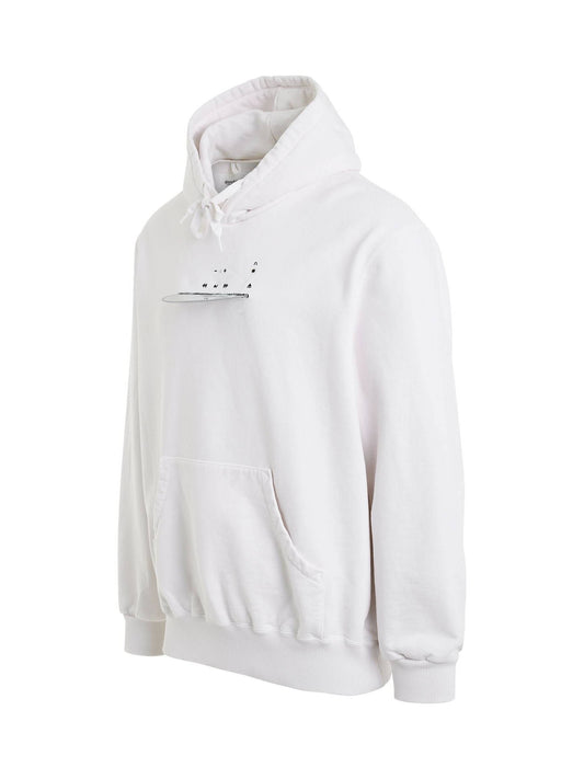 DOUBLET CD-R Embroidery Hoodie (White)