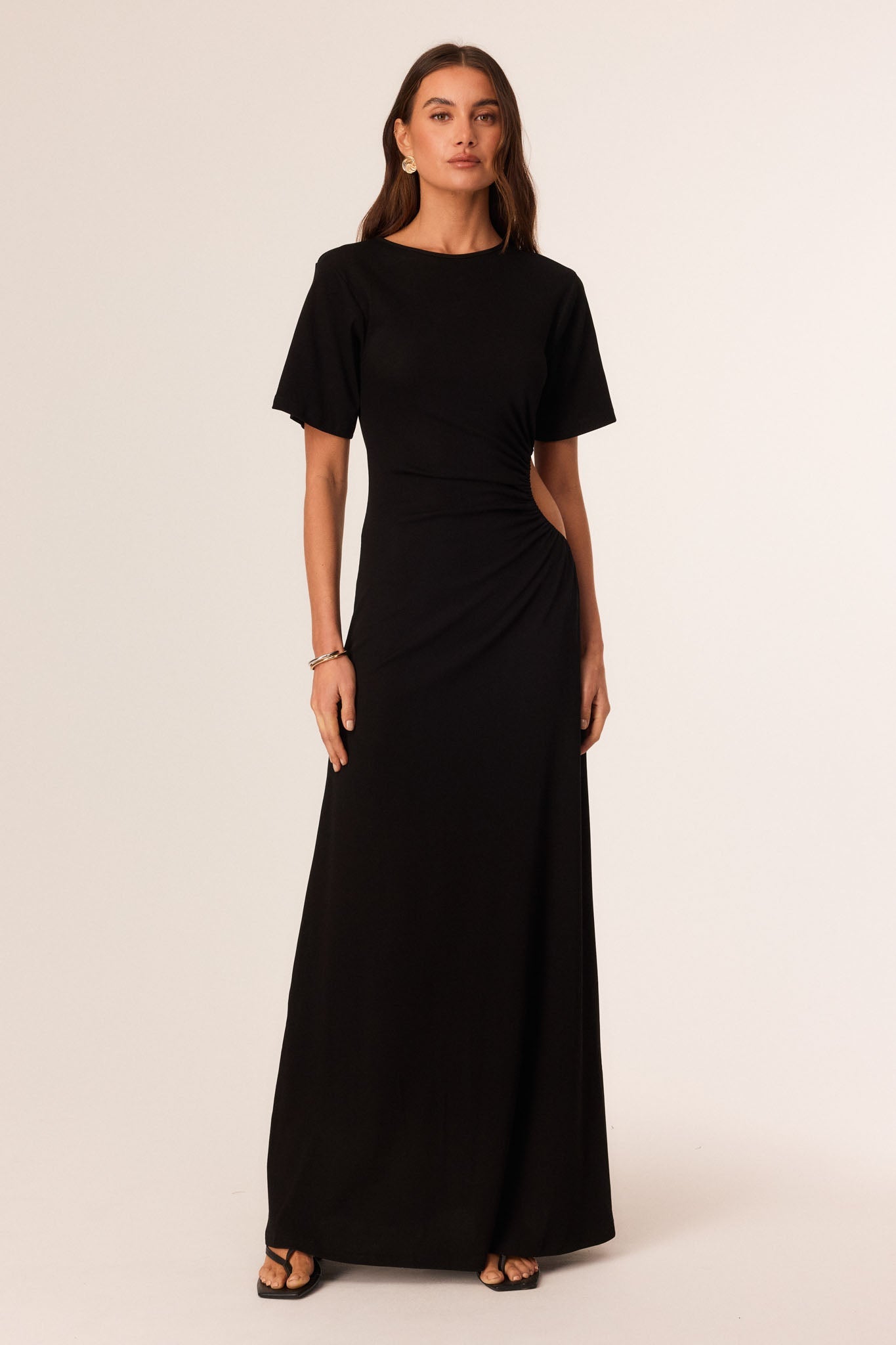 Image of Dresses. Productname: SNDYS MONOLA MAXI DRESS in Black colour by brand - SNDYS