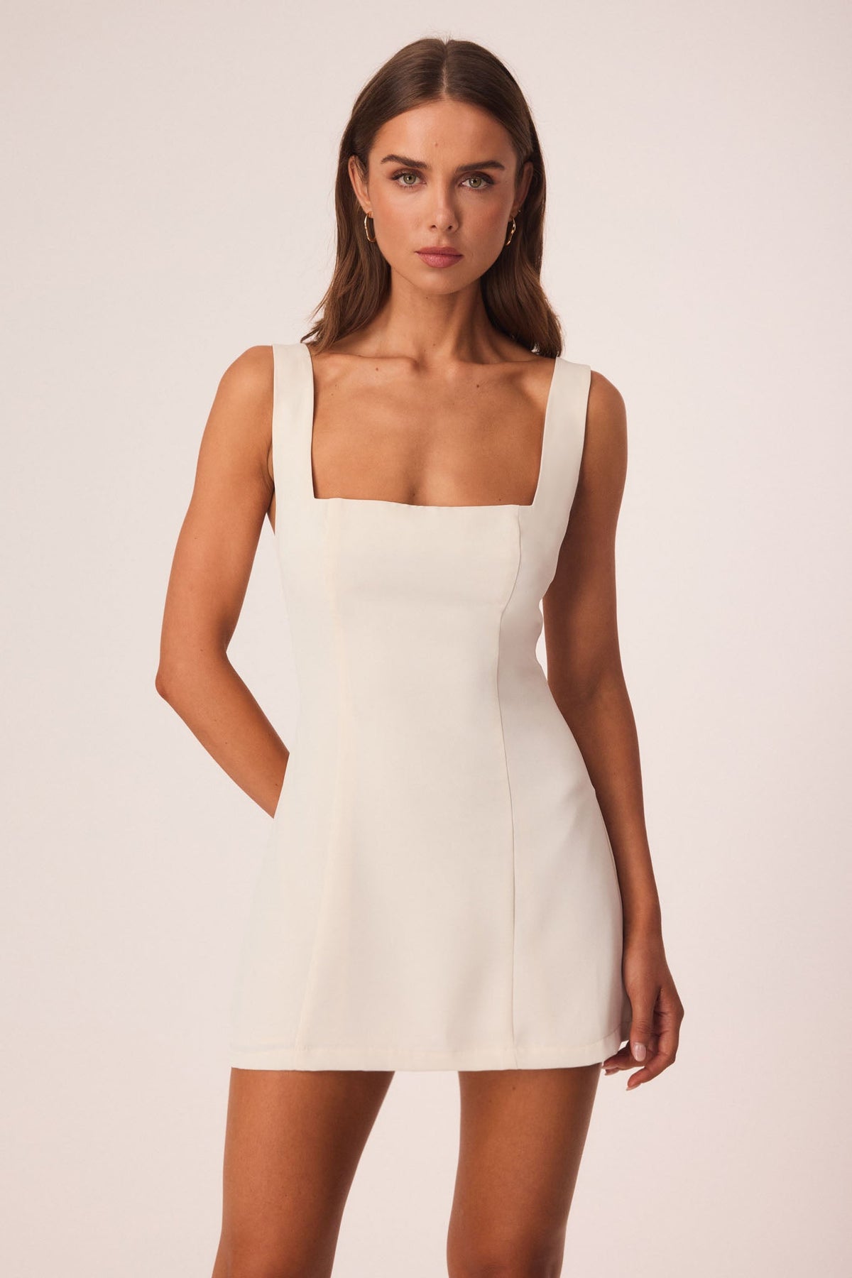 SNDYS KAE MINI DRESS (Off White)