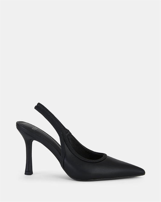 Image of Shoes. Product name - Ianthe Women's Court High Heel BLACK Novo Court in Black colour by brand - NOVO