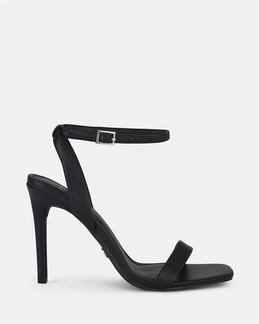 Image of Sandals. Product name - Metropolitan Women's Strappy High Heel BLACK Novo Sandals in Black colour by brand - NOVO