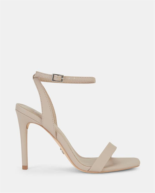 Image of Sandals. Product name - Metropolitan Women's Strappy High Heel NUDE Novo Sandals in Nude colour by brand - NOVO