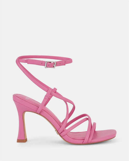 Image of Sandals. Product name - Lolla Women's Strappy High Heel CANDY Novo Sandals in Candy colour by brand - NOVO