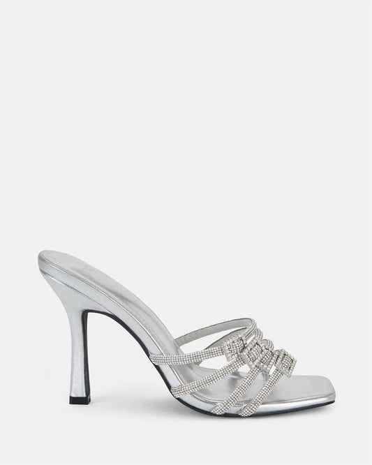 Image of Sandals. Product name - Yetti Women's Fast Fashion SILVER Novo Sandals in Silver colour by brand - NOVO