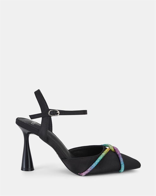 Image of Sandals. Product name - Yowie Women's Fast Fashion BLACK Novo Sandals in Black colour by brand - NOVO