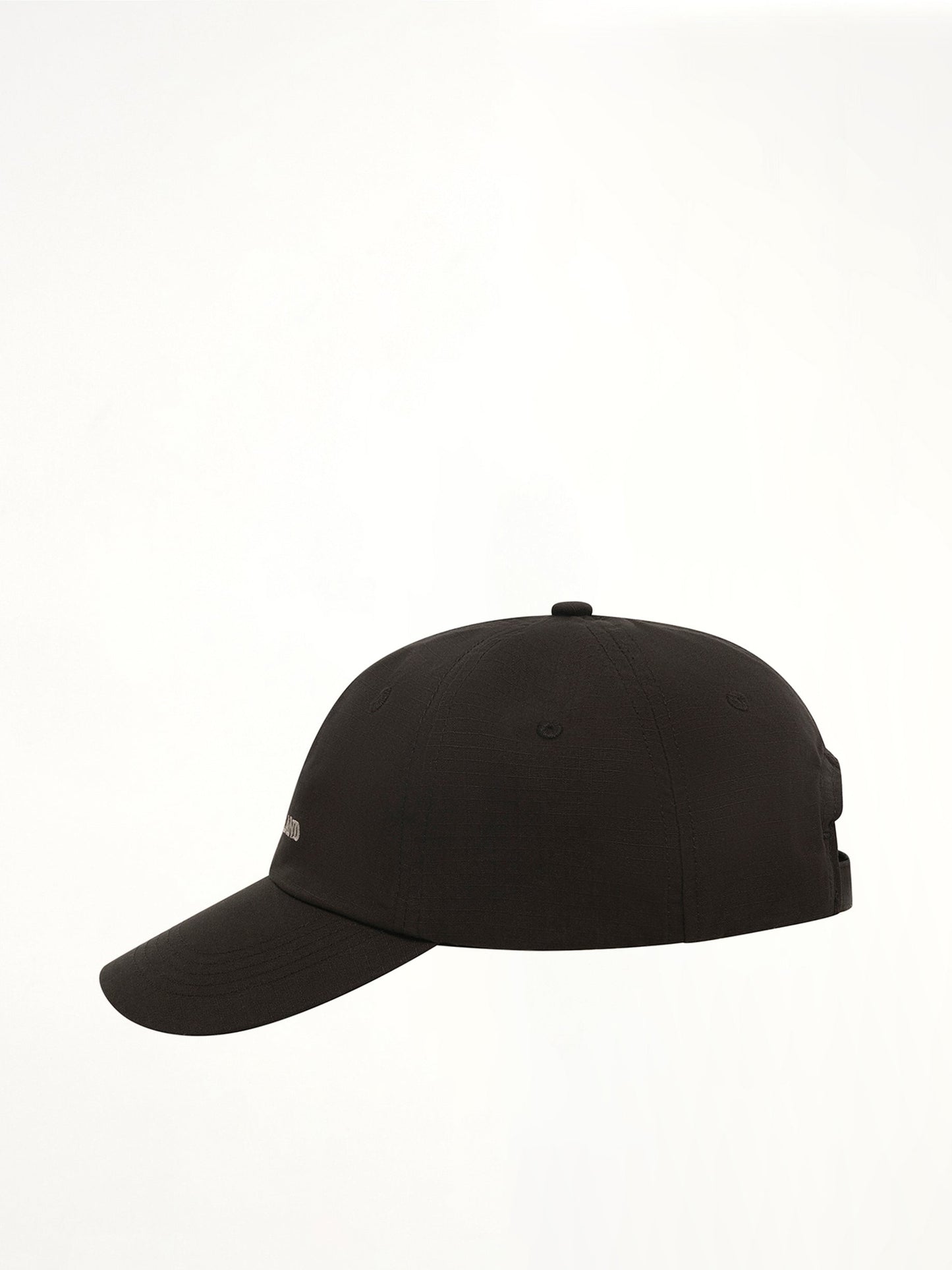 STONE ISLAND 910001 Ripstop Baseball Cap (Black)