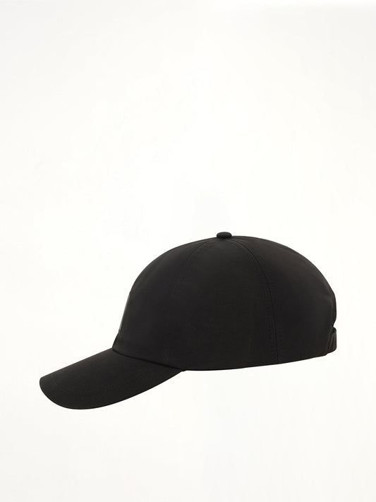 STONE ISLAND 910001 Weatherproof Baseball Cap (Black)
