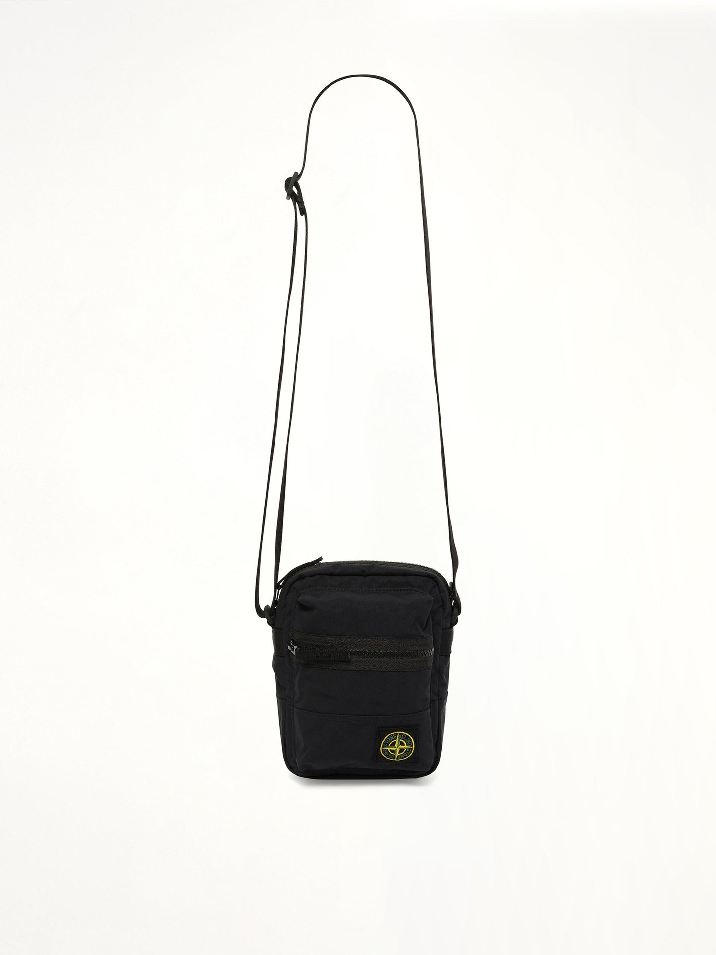 STONE ISLAND 920001 Aluminium Tela Pouch (Black)