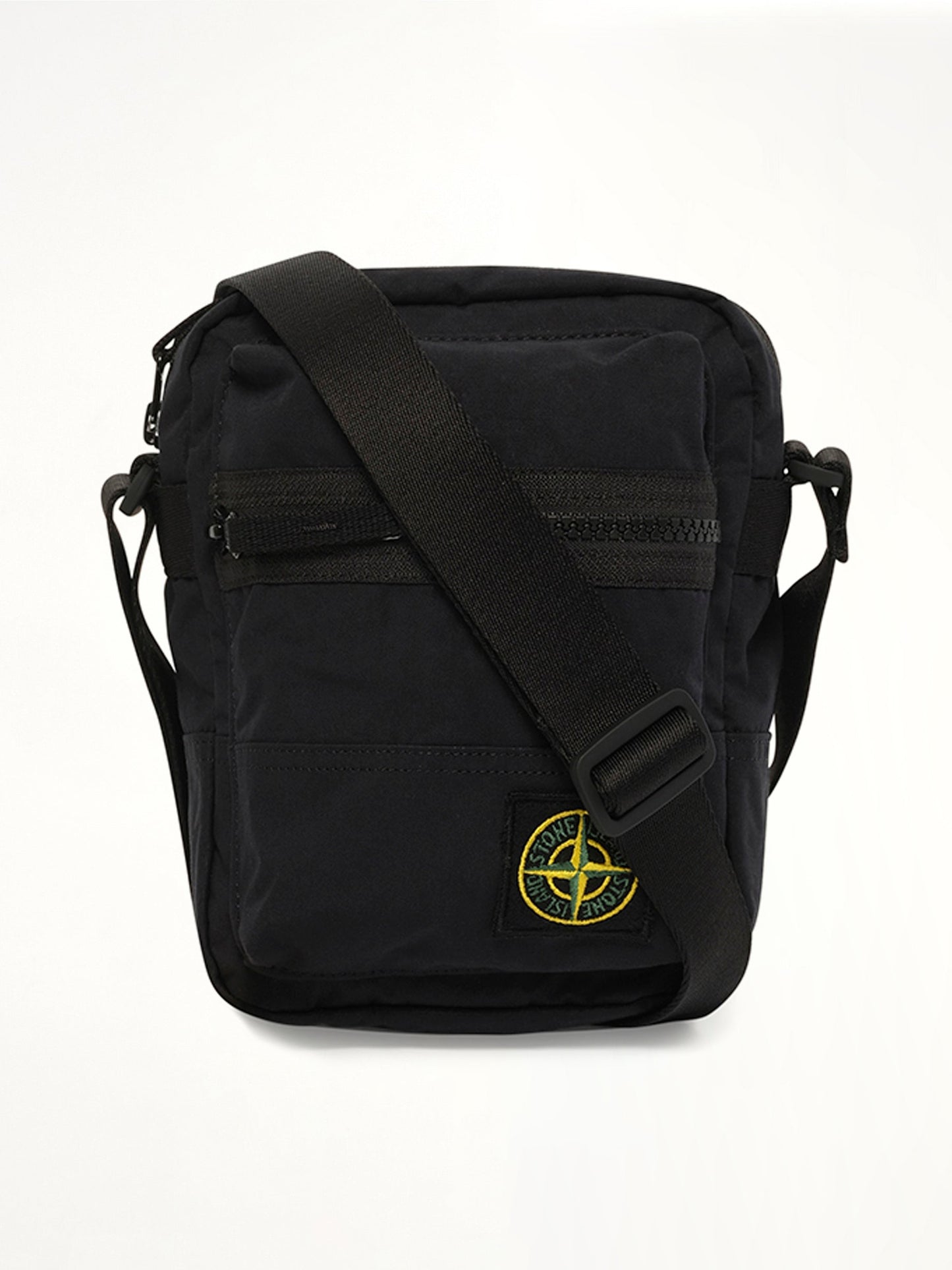 Image of Bags. Product name - 920001 Aluminium Tela Pouch in Black colour by brand - STONE ISLAND