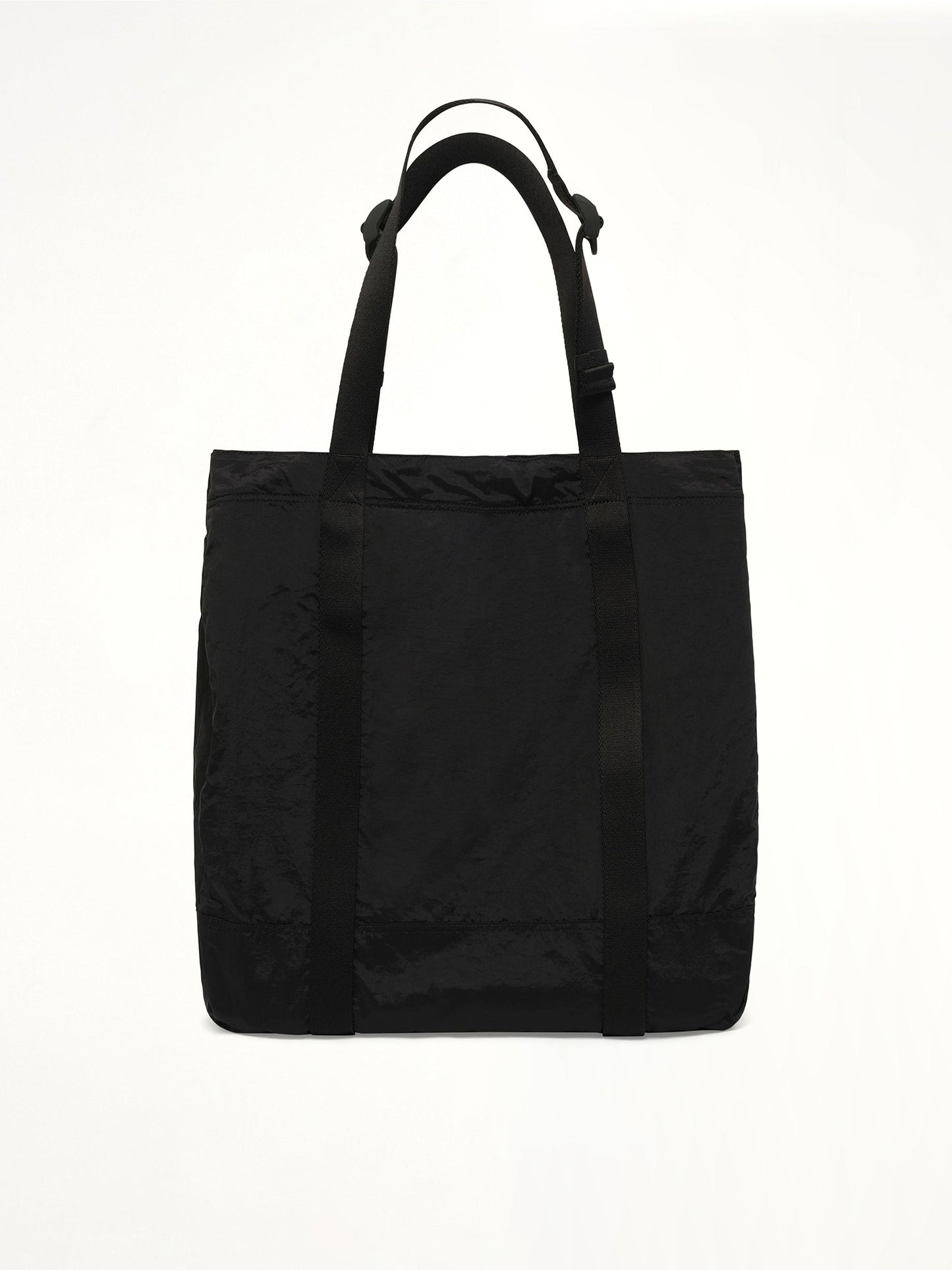 STONE ISLAND 920001 Coated Nylon Tote Bag (Black)