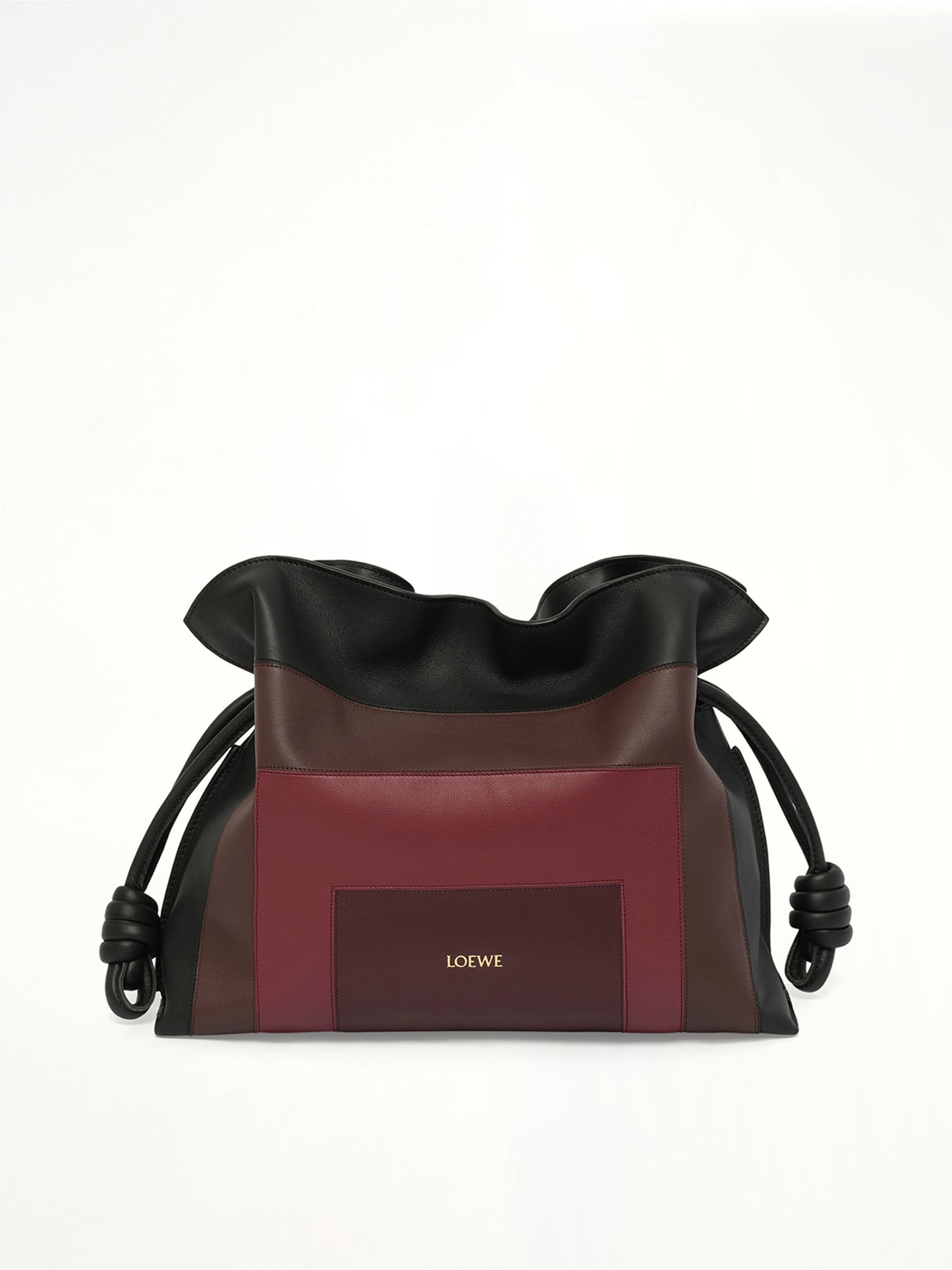 Image of Bags. Product name - Flamenco Clutch Square in Black colour by brand - LOEWE