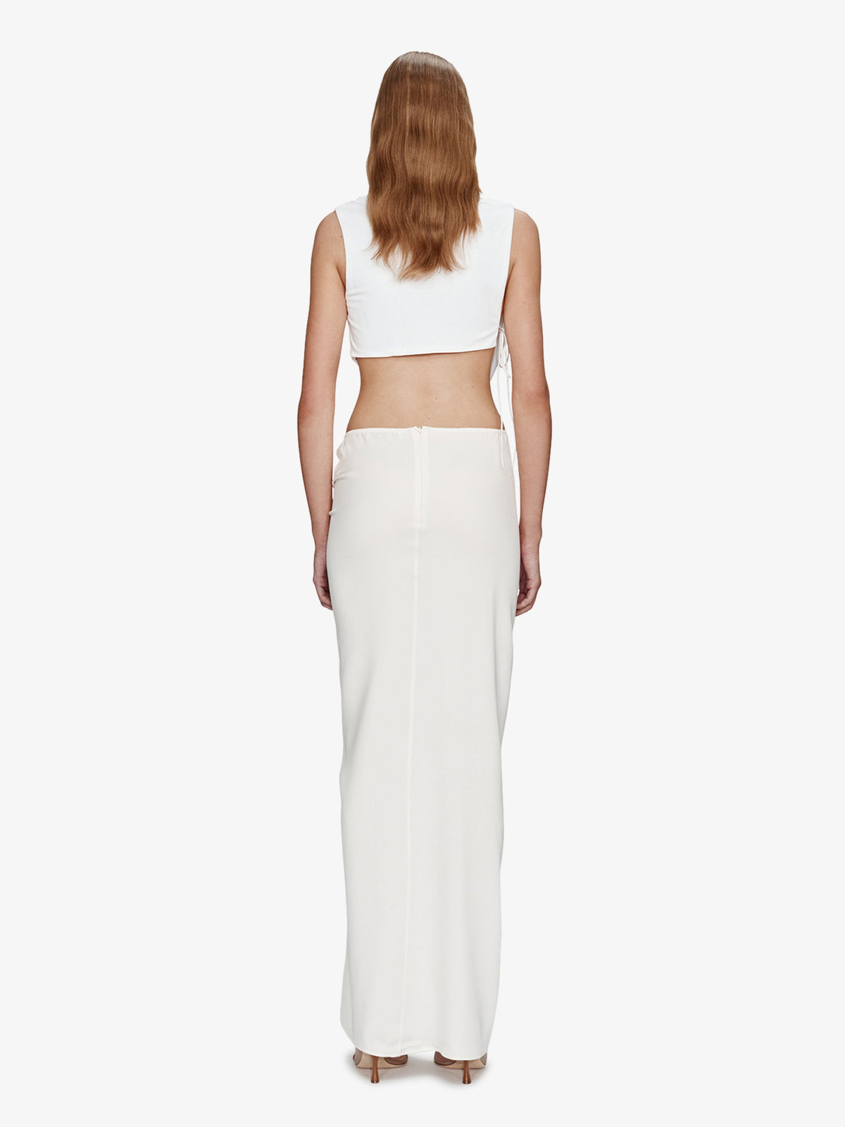 CHRISTOPHER ESBER Interlock Jersey Drape Top (White)