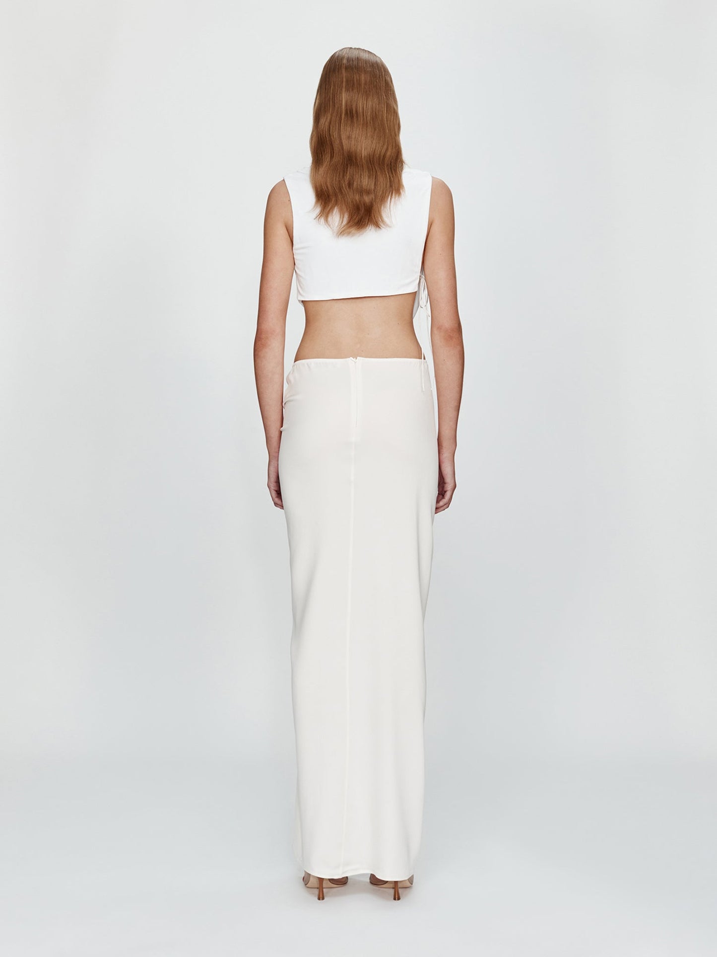 CHRISTOPHER ESBER Interlock Jersey Drape Top (White)