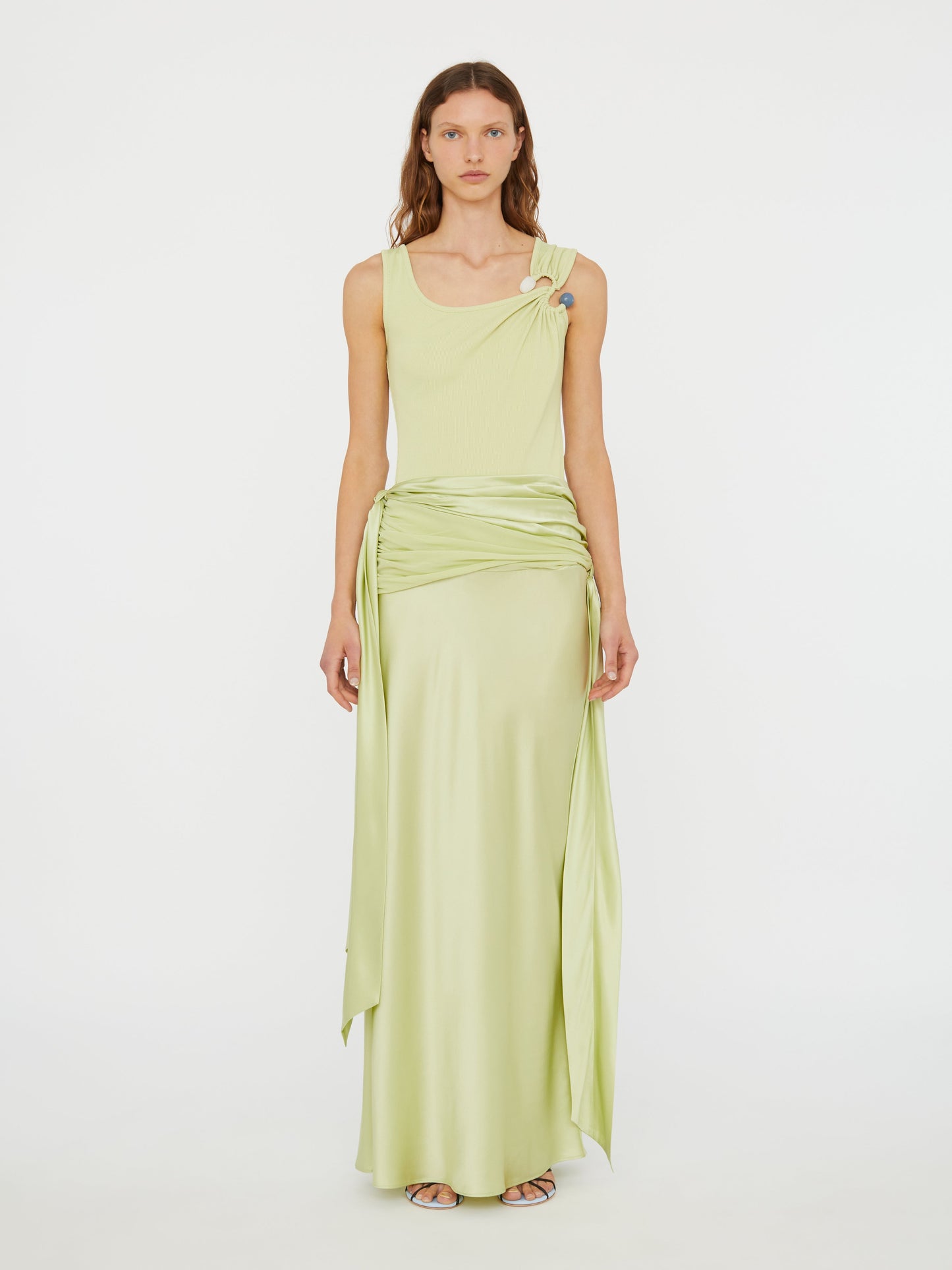 Christopher Esber S-Buckle Scoop Tank (Melon)