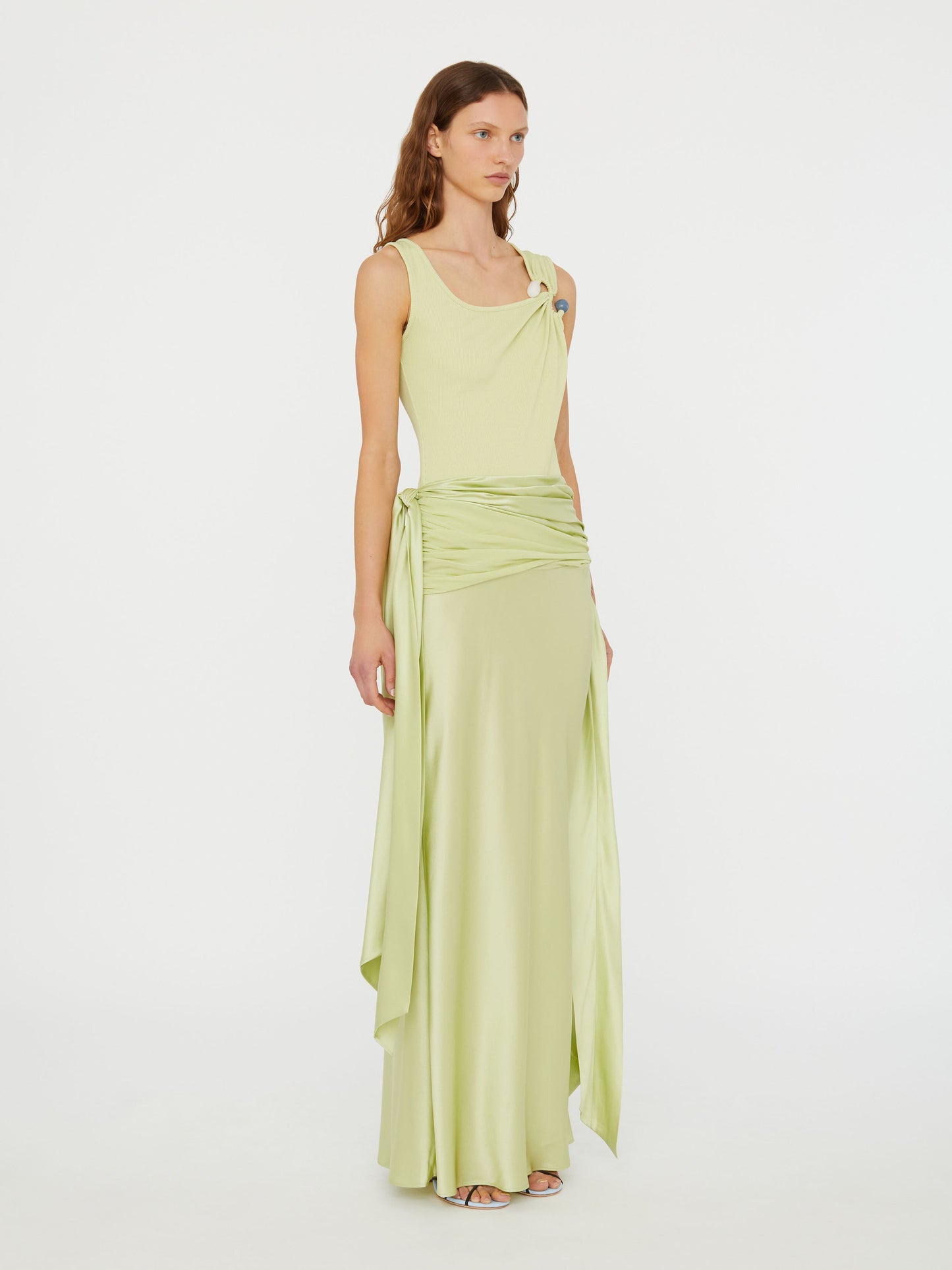 Christopher Esber S-Buckle Scoop Tank (Melon)