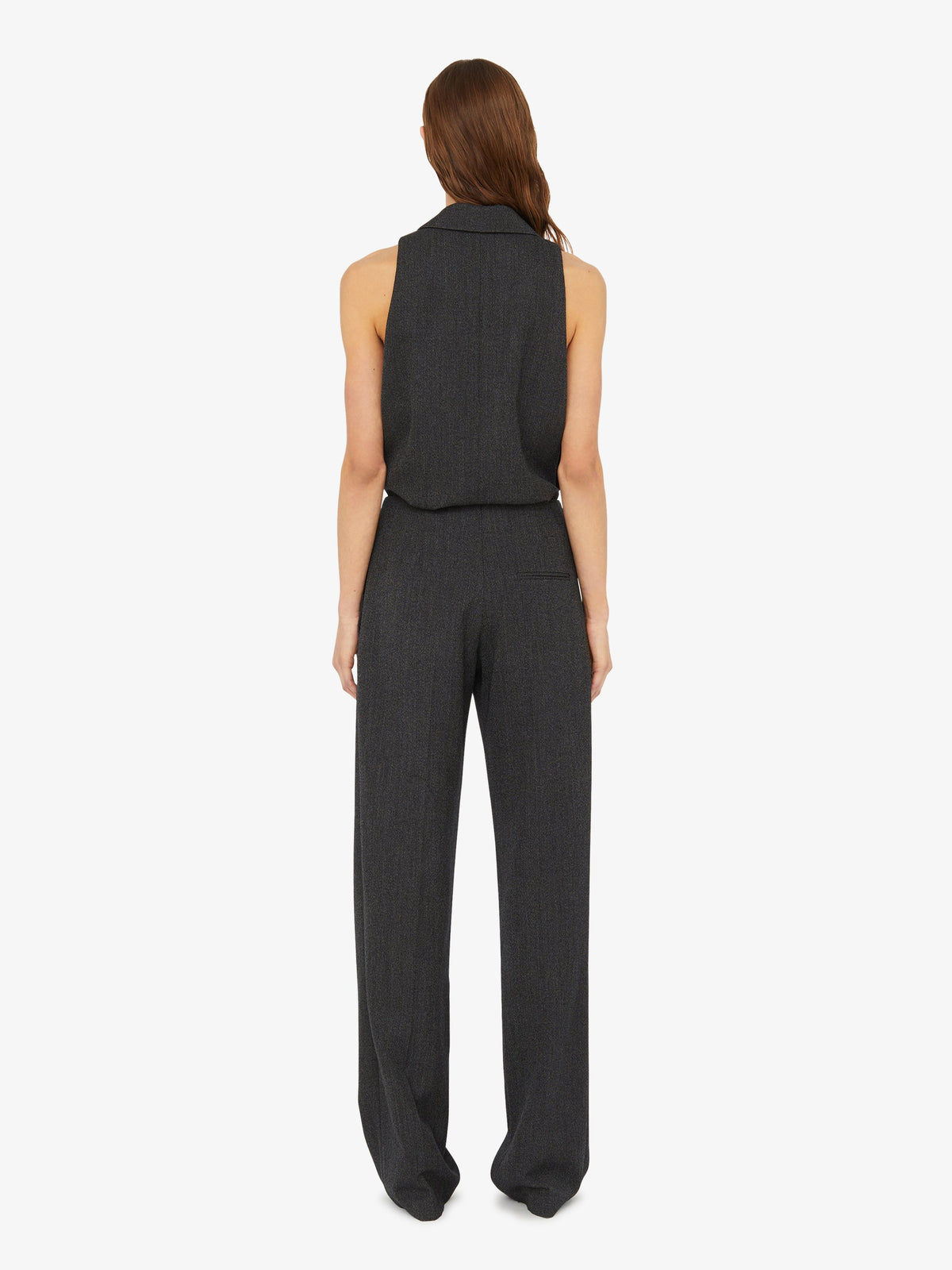 Christopher Esber Facile Tailored Twill Bodysuit (Black)