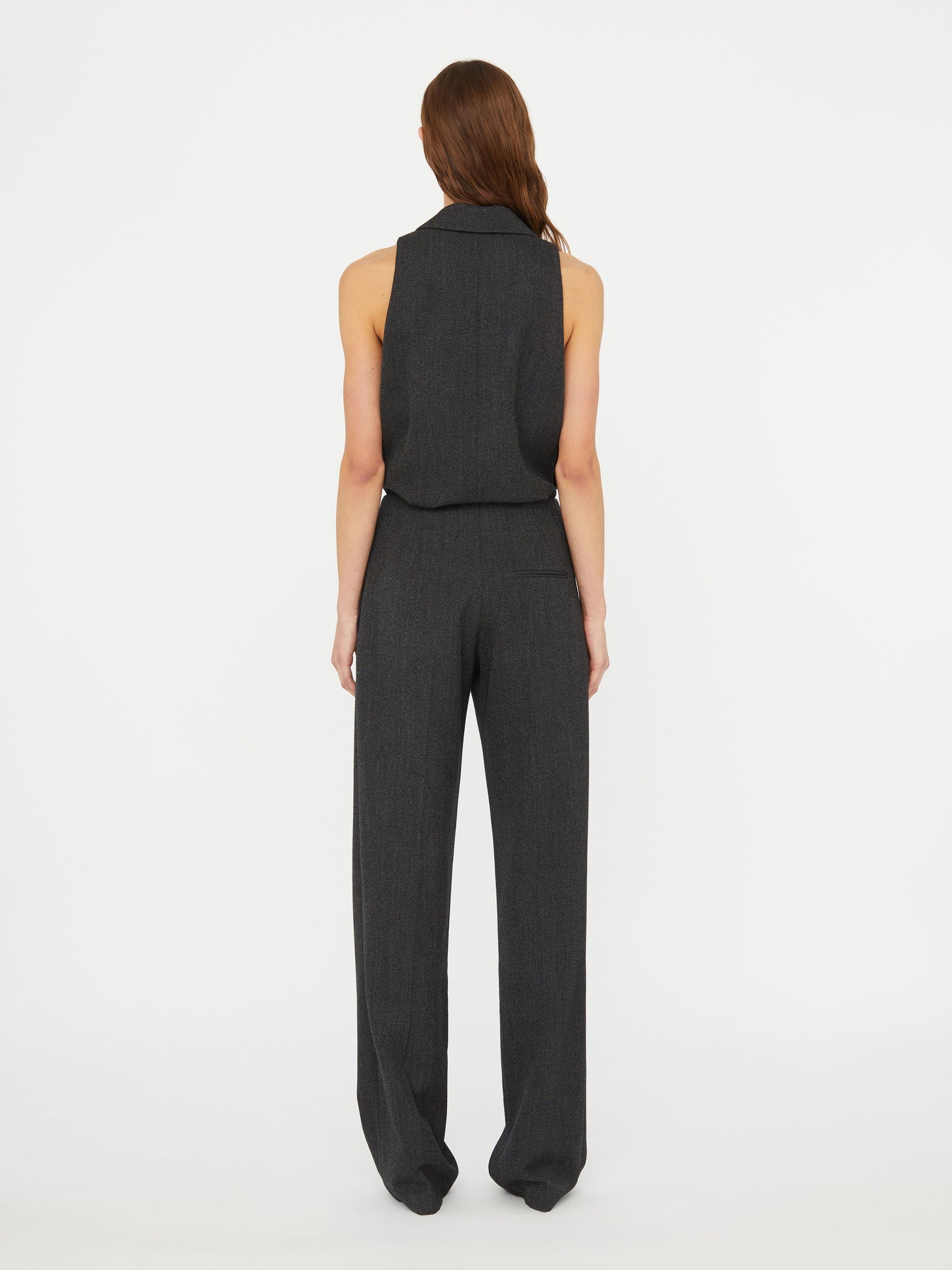 Christopher Esber Facile Tailored Twill Bodysuit (Black)