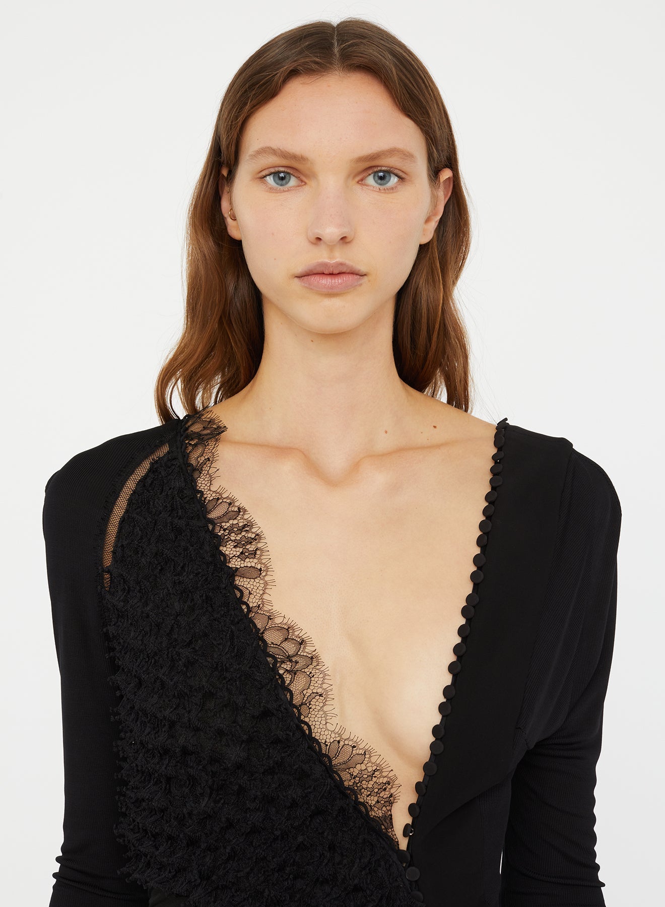 Christopher Esber Vespertine Lace Gown (Black)