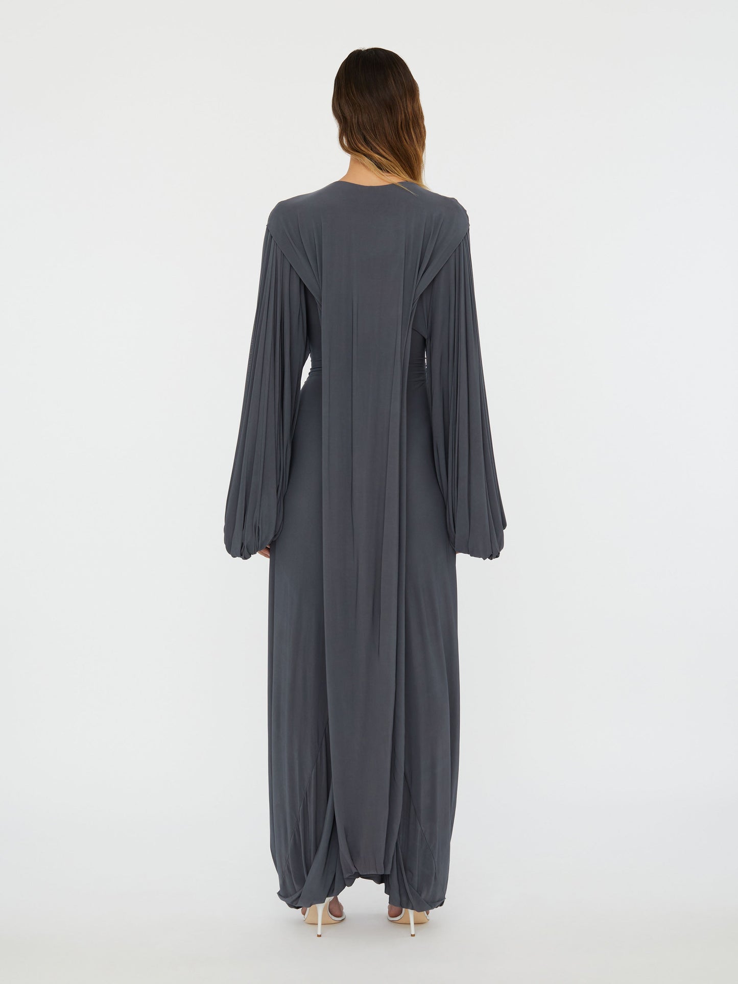 Christopher Esber Sculptured Torso Sweater Dress (Grey)