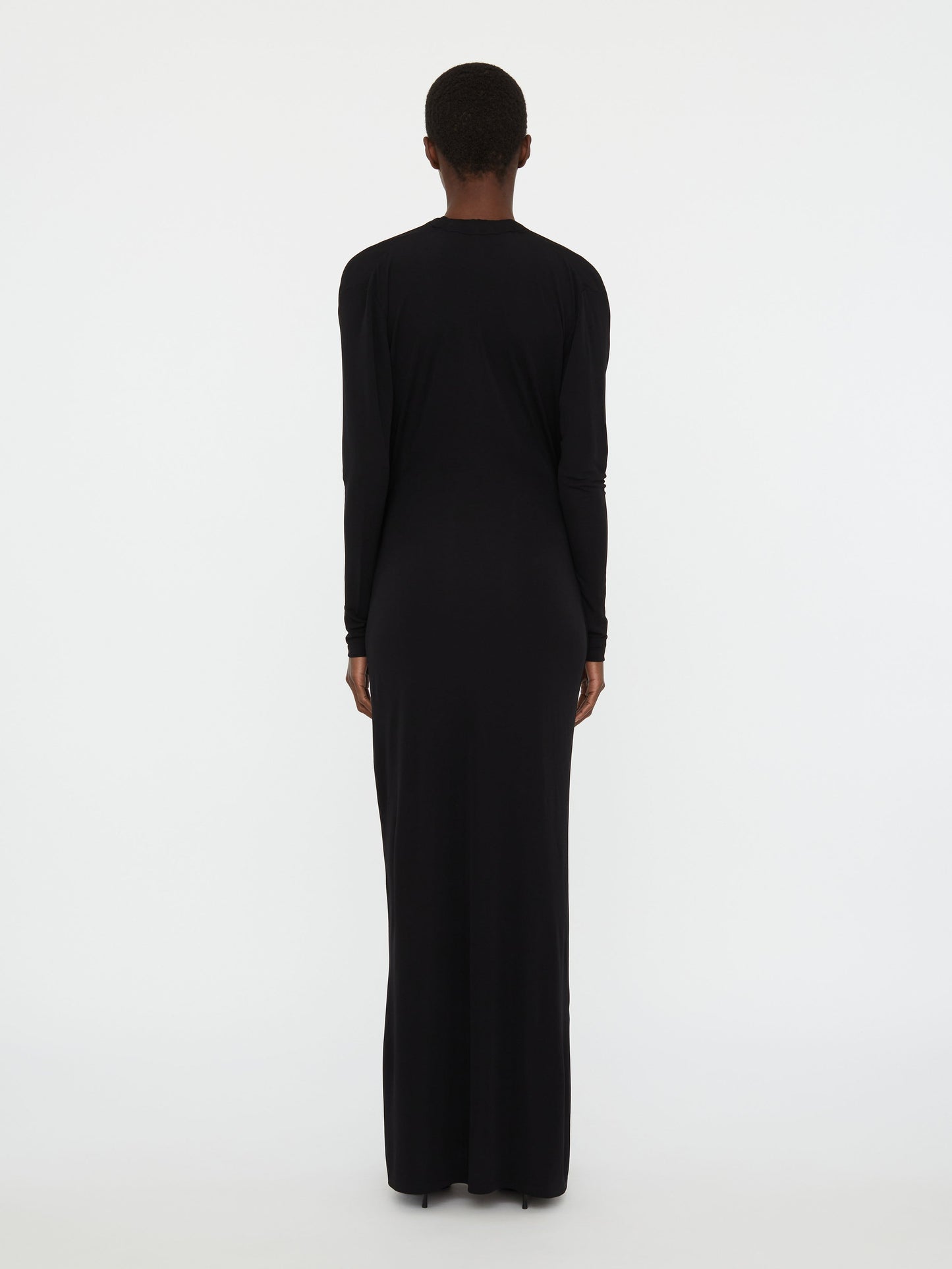 Christopher Esber Lavalliere Draped Jersey Long Sleeve (Dress)
