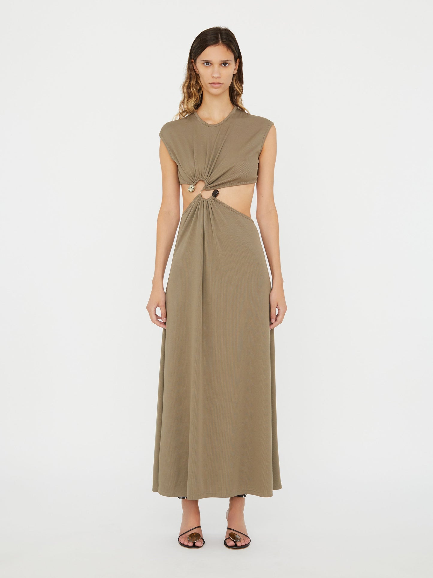 Image of Dresses. Productname: Christopher Esber S-Buckle Tank Dress in Eucalypt colour by brand - Christopher Esber
