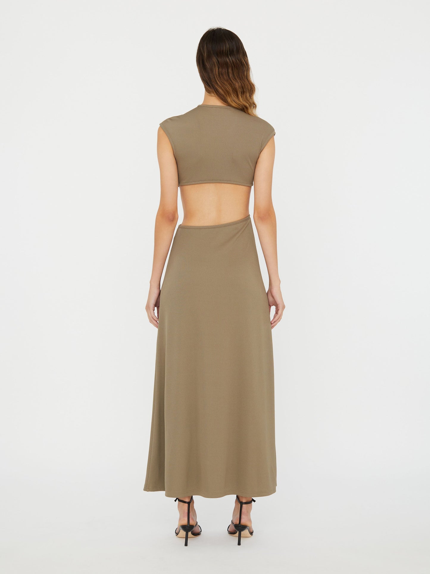 Christopher Esber S-Buckle Tank Dress (Eucalypt)
