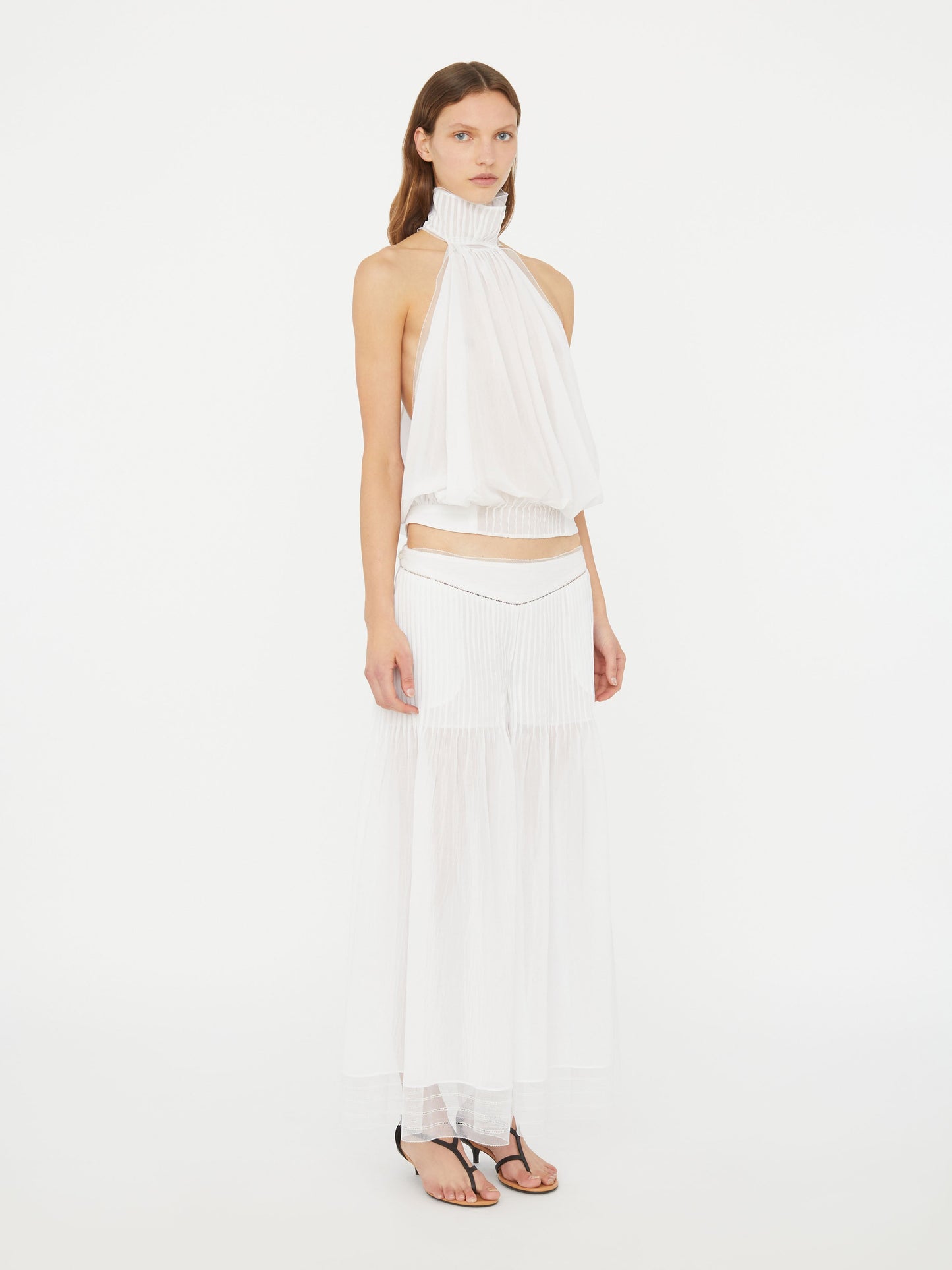 Christopher Esber Vanished Pintucked Pant (White)