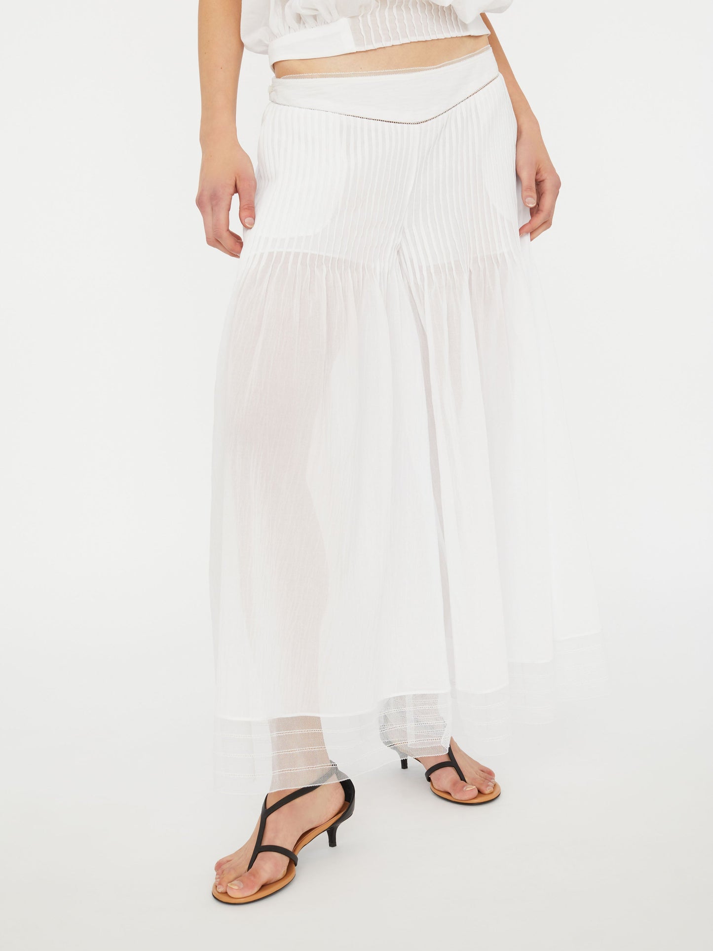 Christopher Esber Vanished Pintucked Pant (White)