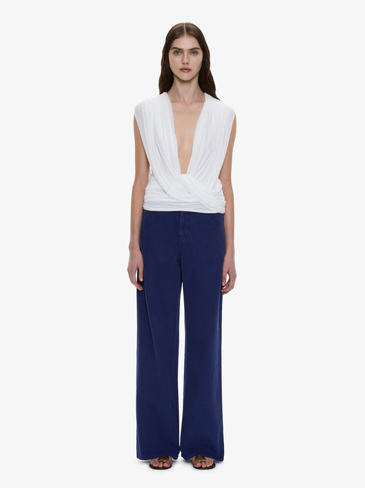 CHRISTOPHER ESBER Ripple Drape Top (White)