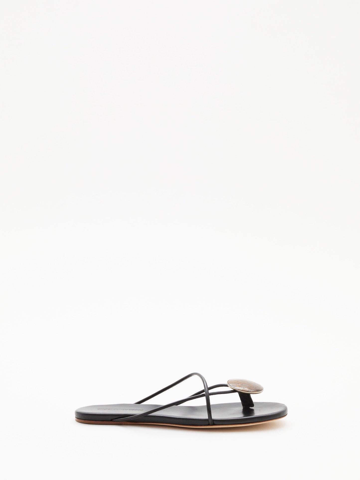 Image of Flats. Product name - Doma Stoned Flat in Eye colour by brand - Christopher Esber