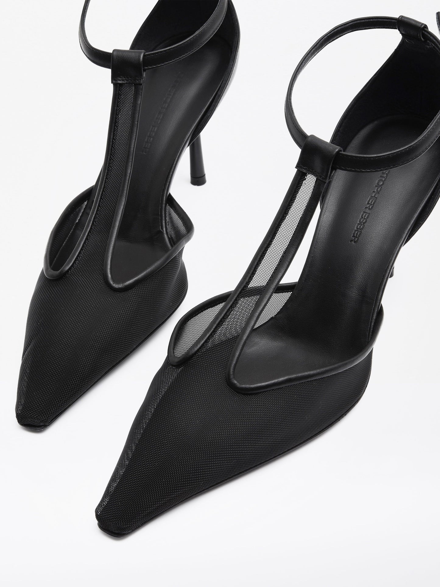 Christopher Esber T-Bar Vapour Heel (Black)