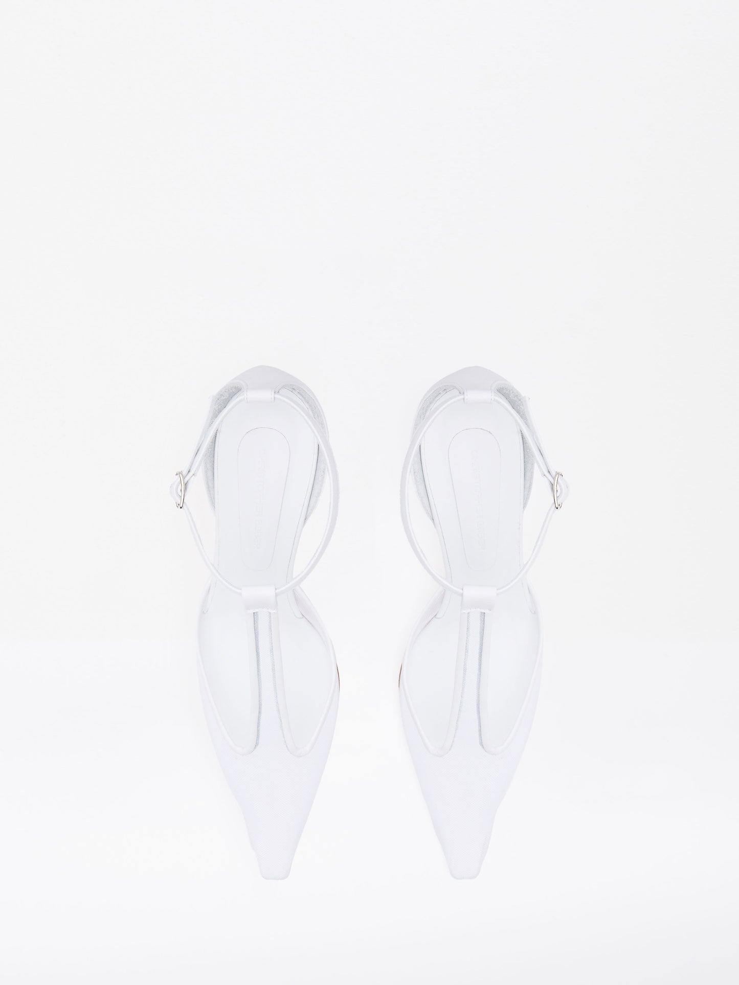 Christopher Esber T-Bar Vapour Heel (White)