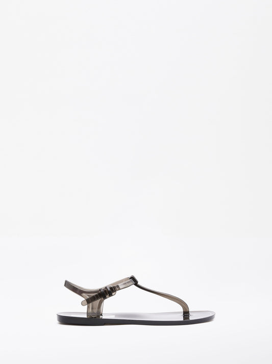 Image of Shoes. Productname: Christopher Esber Billi T-Bar Flat in Black colour by brand - Christopher Esber