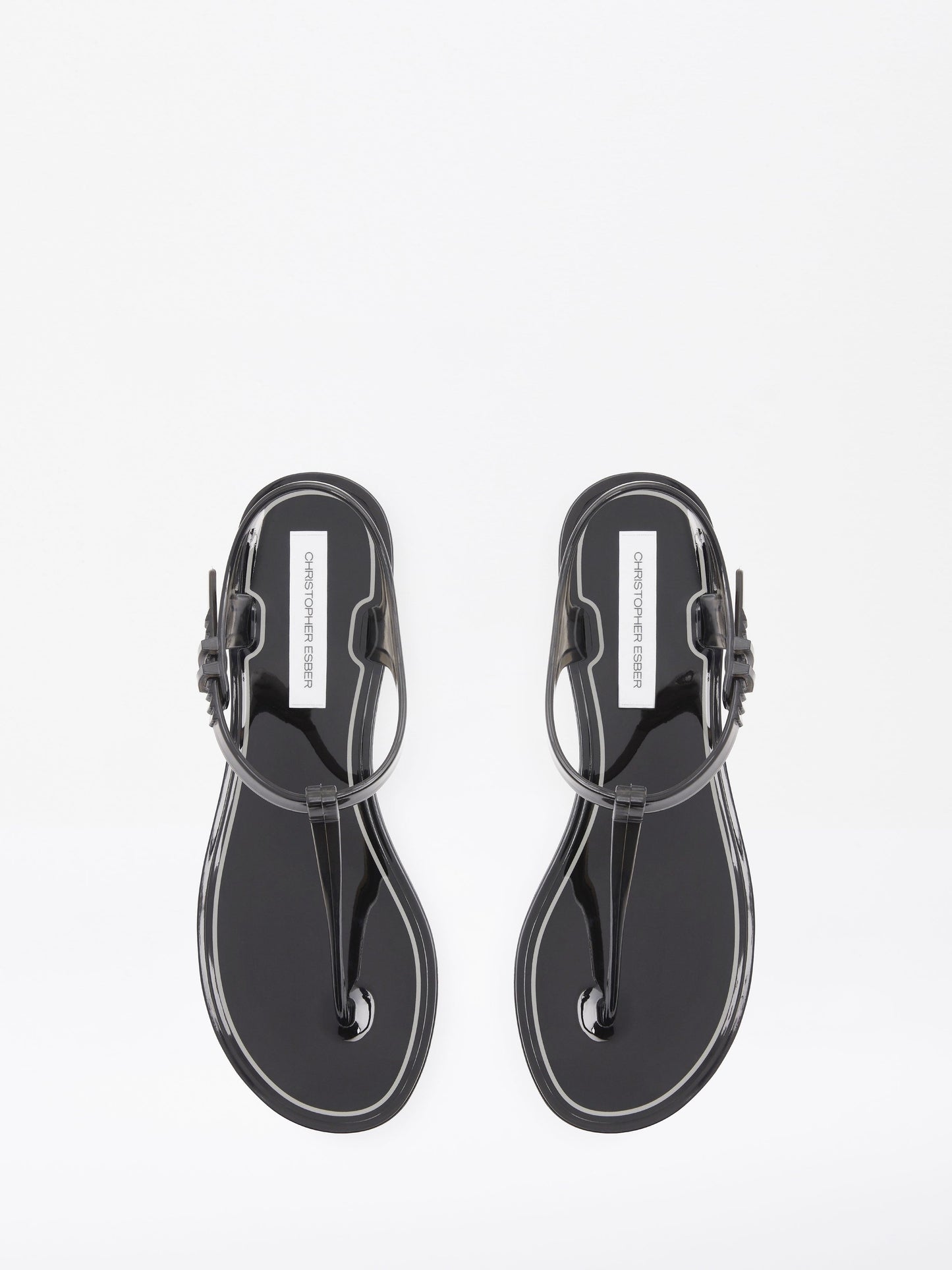 Christopher Esber Billi T-Bar Flat (Black)